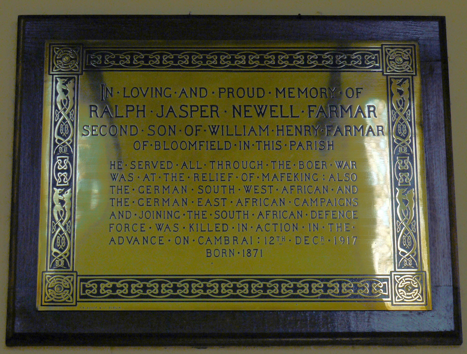 Farmar Memorial · Memorial Stone