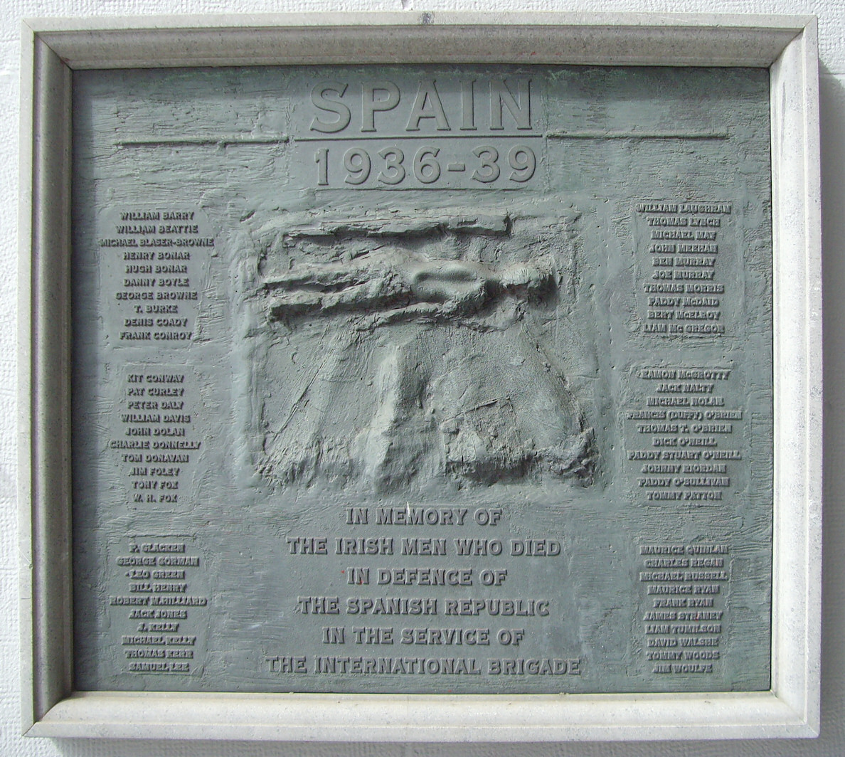 Spanish Civil War Memorial · Memorial Stone