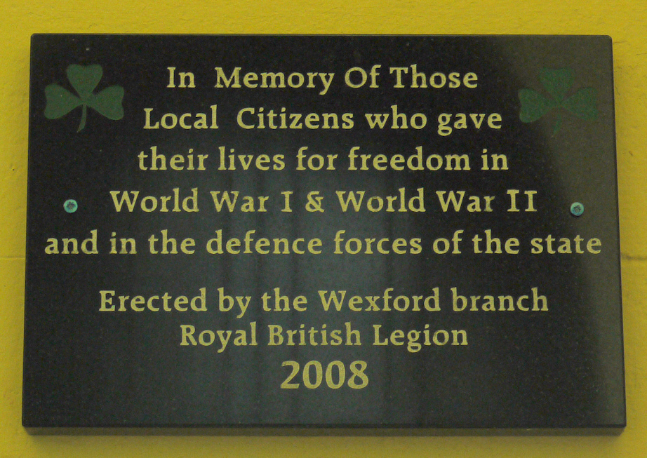 Wexford War Memorial · Memorial Stone