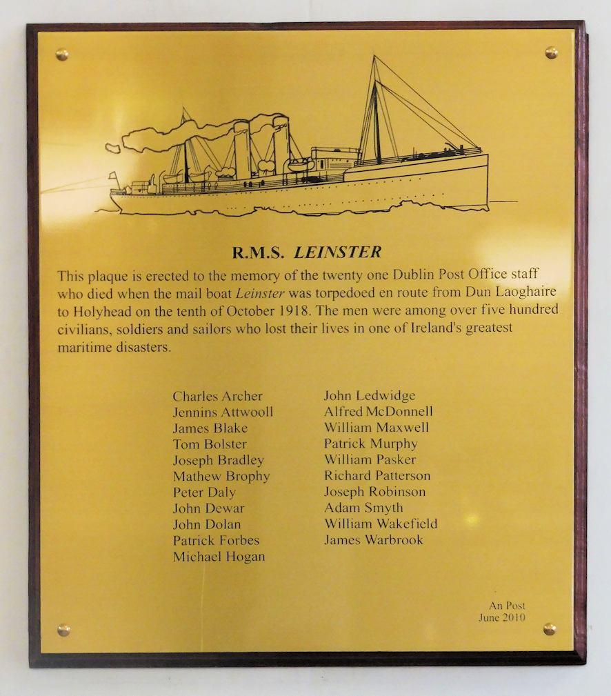 R.M.S. Leinster Memorial · Memorial Stone