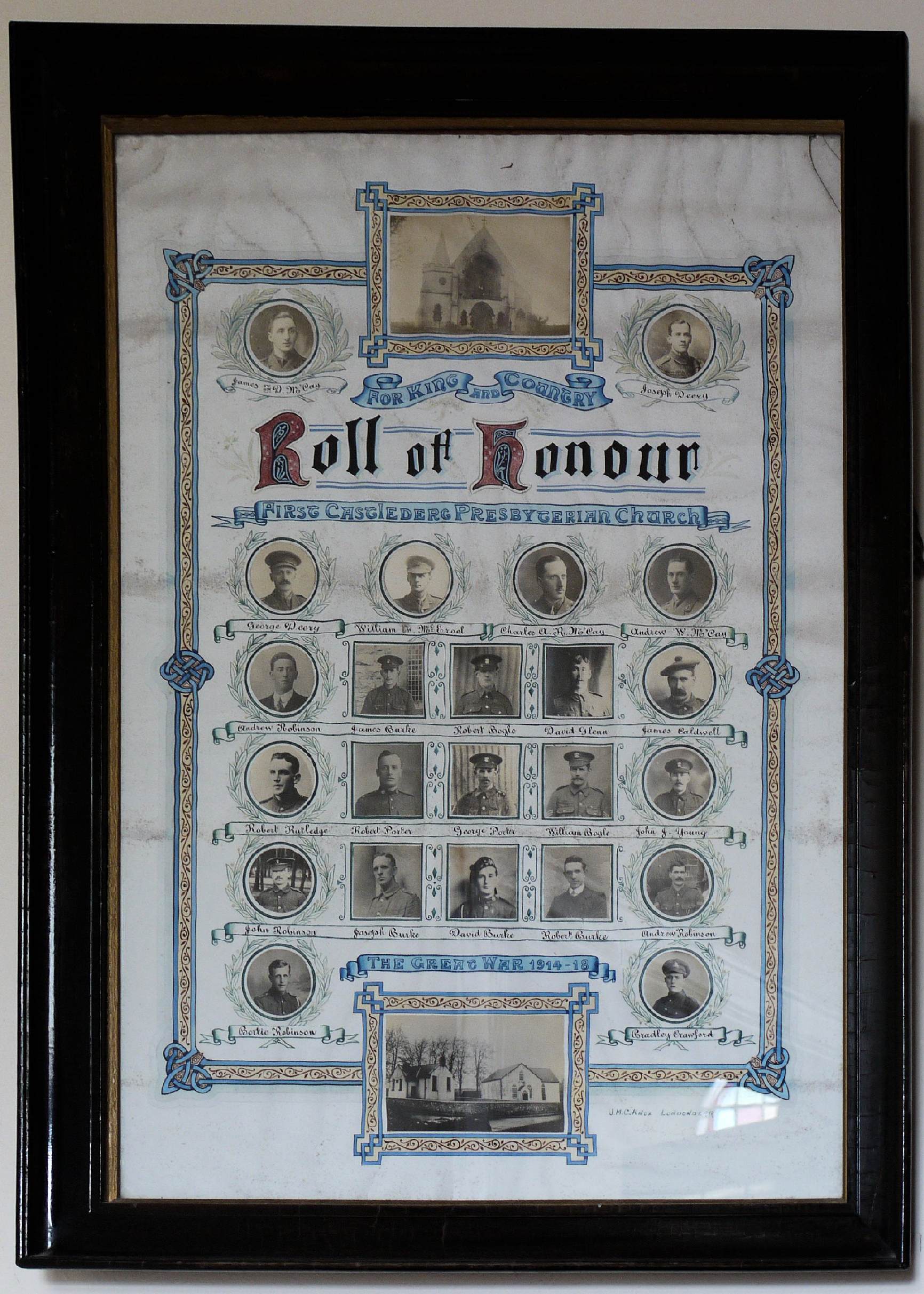 1914-1918 Roll of Honour · Memorial Stone