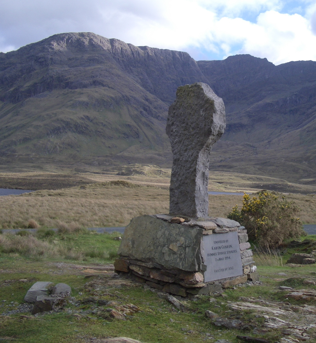 Doolough Valley Famine Memorial · Memorial Stone